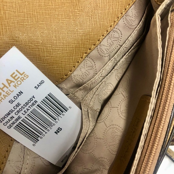 Like New Michael Kors Sloan Gold Embellished Snakeskin Design Clutch/Crossbody - Picture 13 of 14